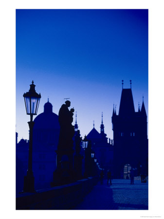 Old Town And Tower, Charles Bridge, Cent Bohemia by Walter Bibikow Pricing Limited Edition Print image