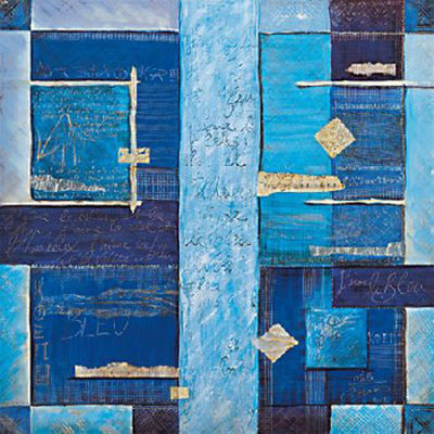 J'aime Le Bleu, La Mer Et Le Feu by Leïla Moumen Pricing Limited Edition Print image
