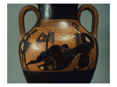 Hercules Strangling The Nemean Lion by Psiax Pricing Limited Edition Print image