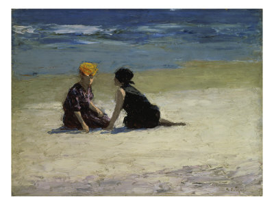 Confidences by Edward Henry Potthast Pricing Limited Edition Print image