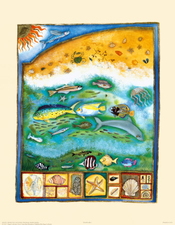 Ocean Life I (Sun) by Jane Ray Pricing Limited Edition Print image