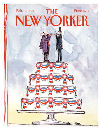 The New Yorker Cover - February 19, 1990 by Robert Weber Pricing Limited Edition Print image