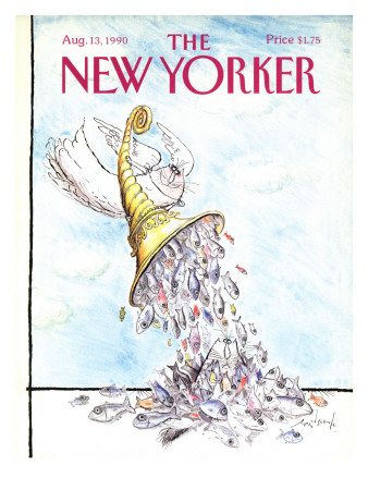 The New Yorker Cover - August 13, 1990 by Ronald Searle Pricing Limited Edition Print image