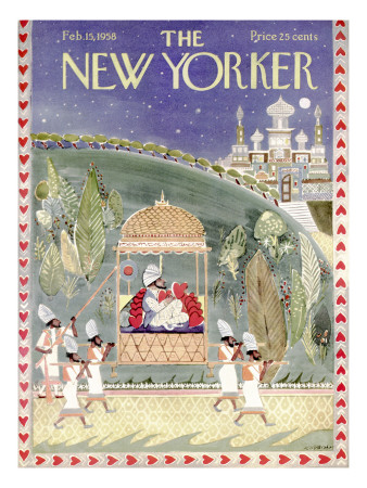 The New Yorker Cover - February 15, 1958 by Anatol Kovarsky Pricing Limited Edition Print image
