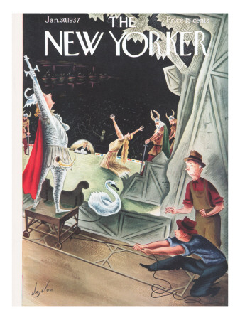 The New Yorker Cover - January 30, 1937 by Constantin Alajalov Pricing Limited Edition Print image