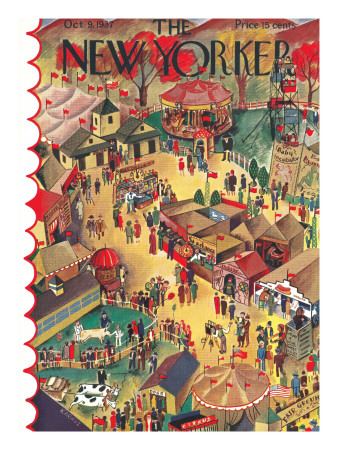 The New Yorker Cover - October 9, 1937 by Ilonka Karasz Pricing Limited Edition Print image