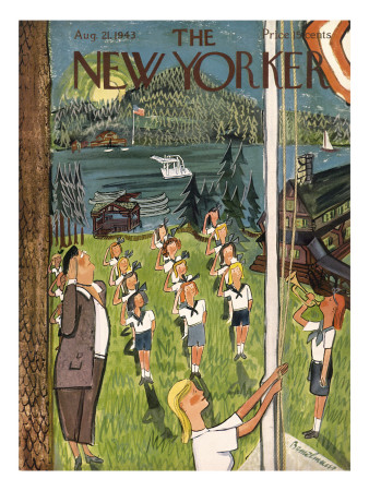 The New Yorker Cover - August 21, 1943 by Ludwig Bemelmans Pricing Limited Edition Print image