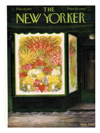 The New Yorker Cover - February 14, 1953 by Edna Eicke Pricing Limited Edition Print image
