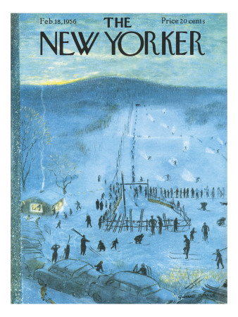 The New Yorker Cover - February 18, 1956 by Garrett Price Pricing Limited Edition Print image
