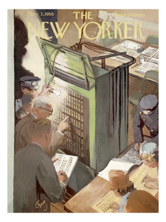 The New Yorker Cover - November 3, 1956 by Arthur Getz Pricing Limited Edition Print image