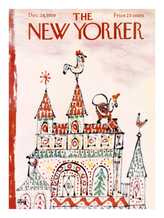 The New Yorker Cover - December 26, 1959 by William Steig Pricing Limited Edition Print image