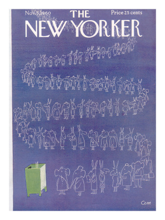The New Yorker Cover - November 5, 1960 by Charles E. Martin Pricing Limited Edition Print image