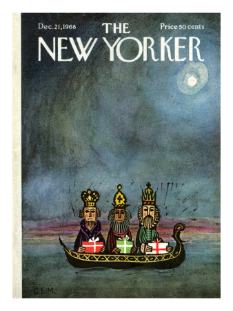 The New Yorker Cover - December 21, 1968 by Charles E. Martin Pricing Limited Edition Print image