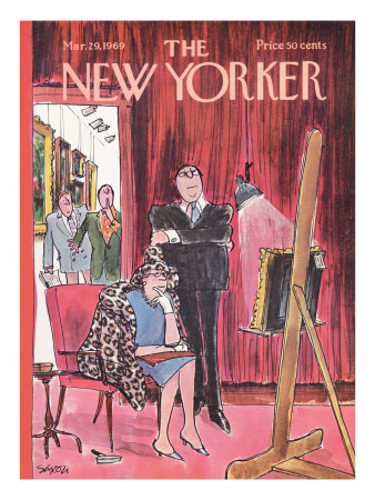 The New Yorker Cover - March 29, 1969 by Charles Saxon Pricing Limited Edition Print image