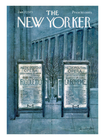 The New Yorker Cover - January 27, 1973 by Laura Jean Allen Pricing Limited Edition Print image