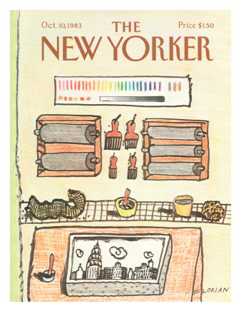 The New Yorker Cover - October 10, 1983 by Douglas Florian Pricing Limited Edition Print image