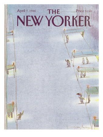 The New Yorker Cover - April 7, 1986 by Eugène Mihaesco Pricing Limited Edition Print image