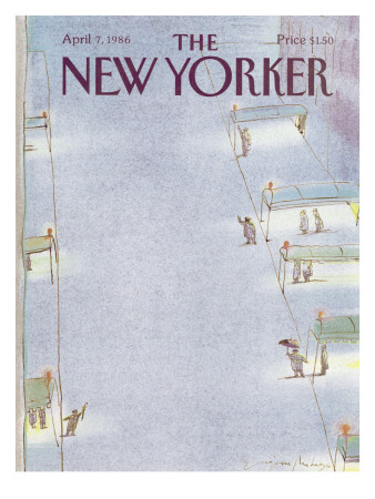 The New Yorker Cover - April 7, 1986 by Eugene Mihaesco Pricing Limited Edition Print image