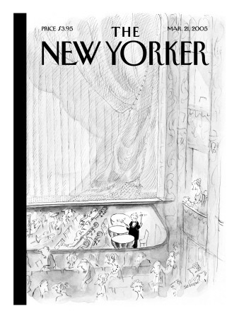 The New Yorker Cover - March 21, 2005 by Jean-Jacques Sempé Pricing Limited Edition Print image