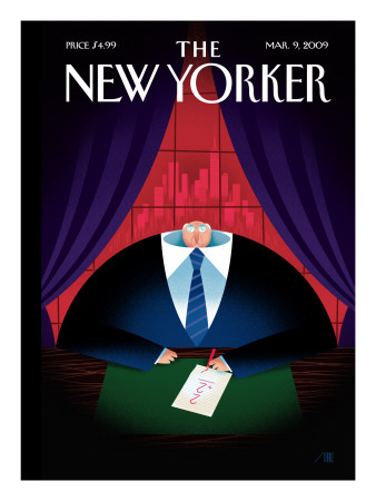 The New Yorker Cover - March 9, 2009 by Bob Staake Pricing Limited Edition Print image