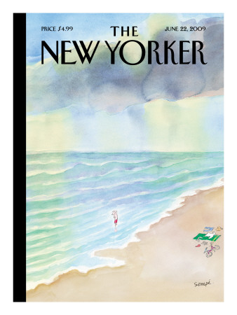 The New Yorker Cover - June 22, 2009 by Jean-Jacques Sempé Pricing Limited Edition Print image