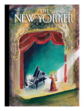 The New Yorker Cover - March 15, 2010 by Jean-Jacques Sempé Pricing Limited Edition Print image