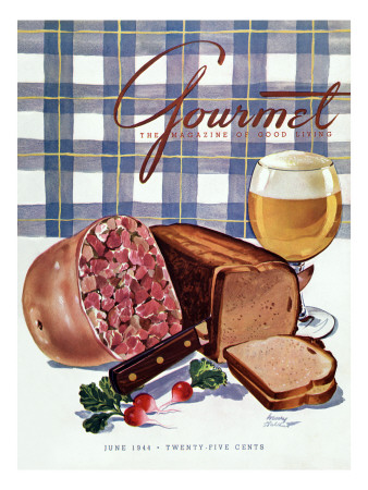 Gourmet Cover - June 1944 by Henry Stahlhut Pricing Limited Edition Print image