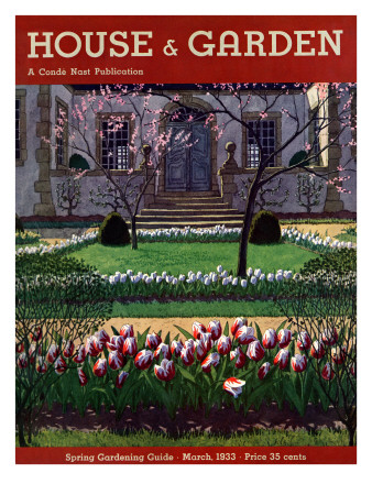 House & Garden Cover - March 1933 by Pierre Brissaud Pricing Limited Edition Print image