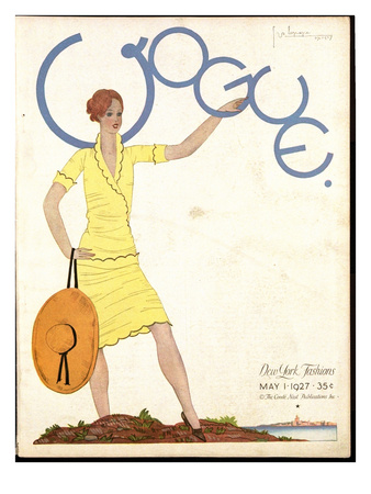 Vogue Cover - May 1927 by Georges Lepape Pricing Limited Edition Print image