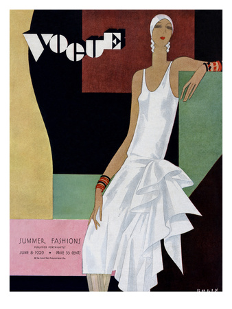 Vogue Cover - June 1929 by William Bolin Pricing Limited Edition Print image