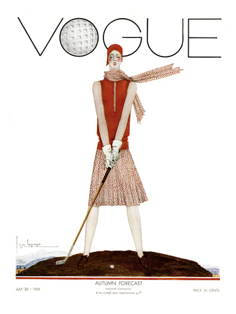 Vogue Cover - July 1929 by Georges Lepape Pricing Limited Edition Print image