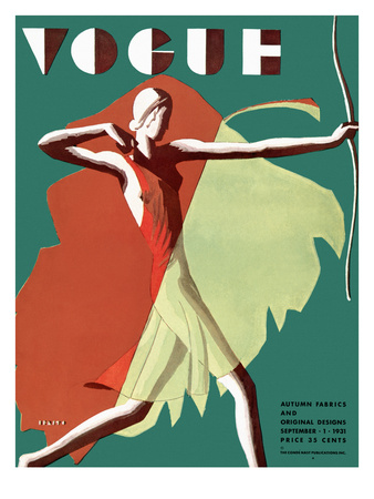 Vogue Cover - September 1931 by Eduardo Garcia Benito Pricing Limited Edition Print image