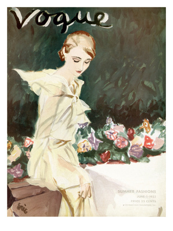 Vogue Cover - June 1933 by Carl Eric Erickson Pricing Limited Edition Print image