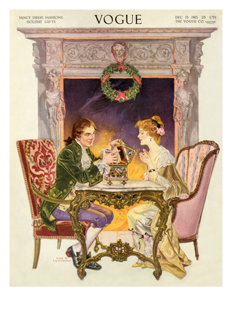 Vogue Cover - December 1913 by Frank X. Leyendecker Pricing Limited Edition Print image