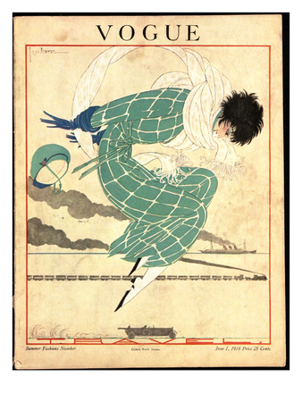 Vogue Cover - June 1918 by Georges Lepape Pricing Limited Edition Print image