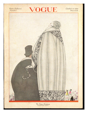 Vogue Cover - October 1920 by Georges Lepape Pricing Limited Edition Print image