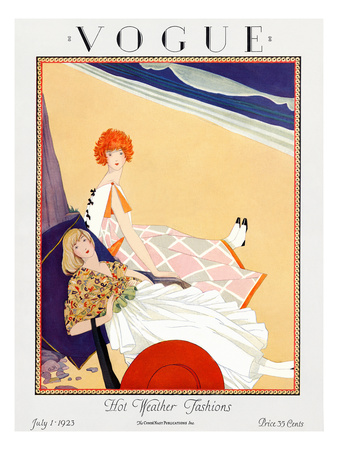 Vogue Cover - July 1923 by George Wolfe Plank Pricing Limited Edition Print image