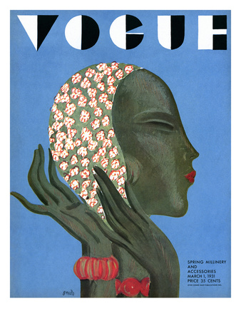 Vogue Cover - March 1931 by Eduardo Garcia Benito Pricing Limited Edition Print image