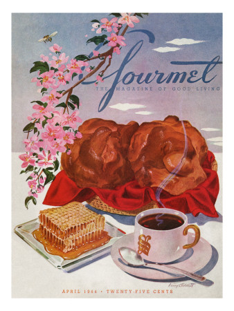 Gourmet Cover - April 1944 by Henry Stahlhut Pricing Limited Edition Print image