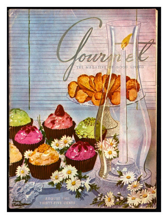 Gourmet Cover - August 1951 by Henry Stahlhut Pricing Limited Edition Print image