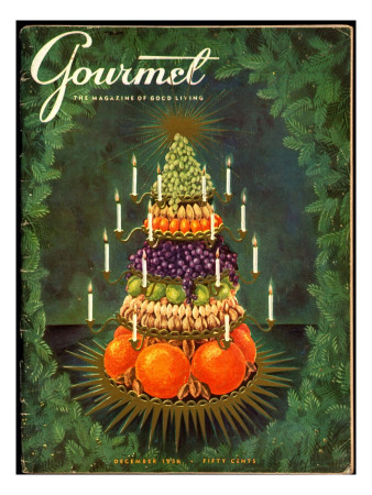 Gourmet Cover - December 1956 by Hilary Knight Pricing Limited Edition Print image