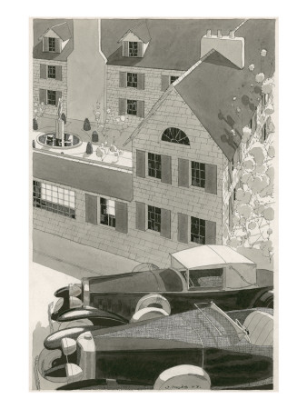 Vogue - June 1929 by Jean Pages Pricing Limited Edition Print image