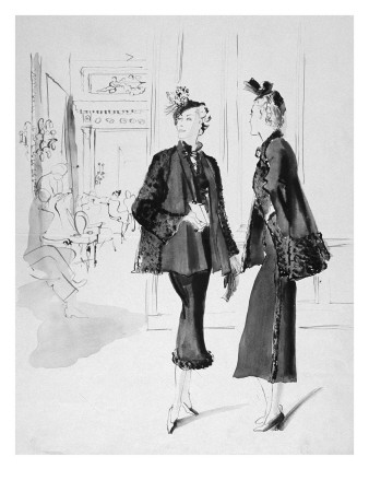 Vogue - October 1935 by Rene Bouet-Willaumez Pricing Limited Edition Print image