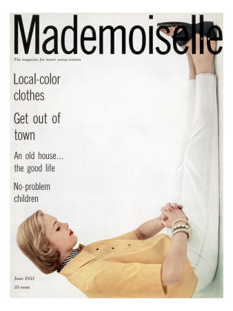 Mademoiselle Cover - June 1953 by Herman Landshoff Pricing Limited Edition Print image