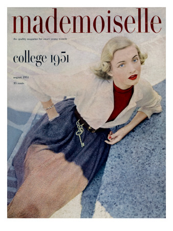 Mademoiselle Cover - August 1951 by Stephen Colhoun Pricing Limited Edition Print image