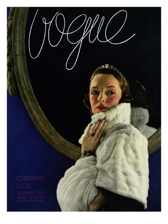 Vogue Cover - December 1933 by Edward Steichen Pricing Limited Edition Print image