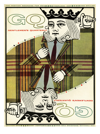 Gq Cover - February 1963 by Greenberg & Smith Pricing Limited Edition Print image