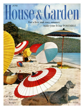 House & Garden Cover - June 1957 by Otto Maya & Jess Brown Pricing Limited Edition Print image