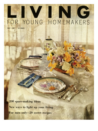 Living For Young Homemakers Cover - May 1956 by Luis Lemus Pricing Limited Edition Print image