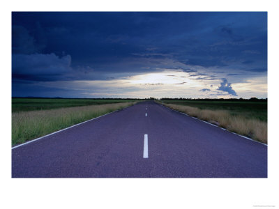 Arnhem Highway And Storm Clouds In The Wet Season, Kakadu National Park, Australia by Will Salter Pricing Limited Edition Print image